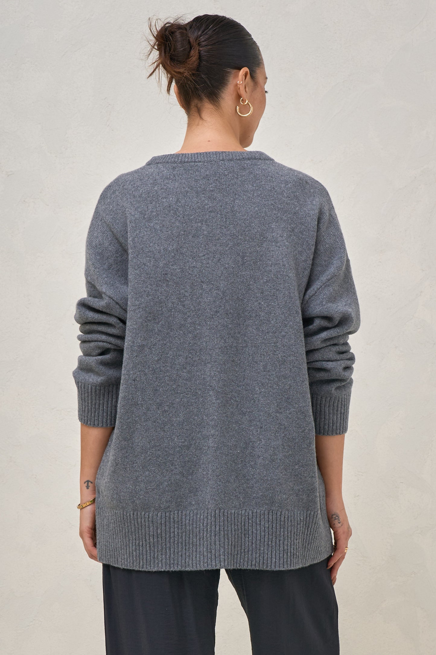 Idle Time Crew Knit - Charcoal