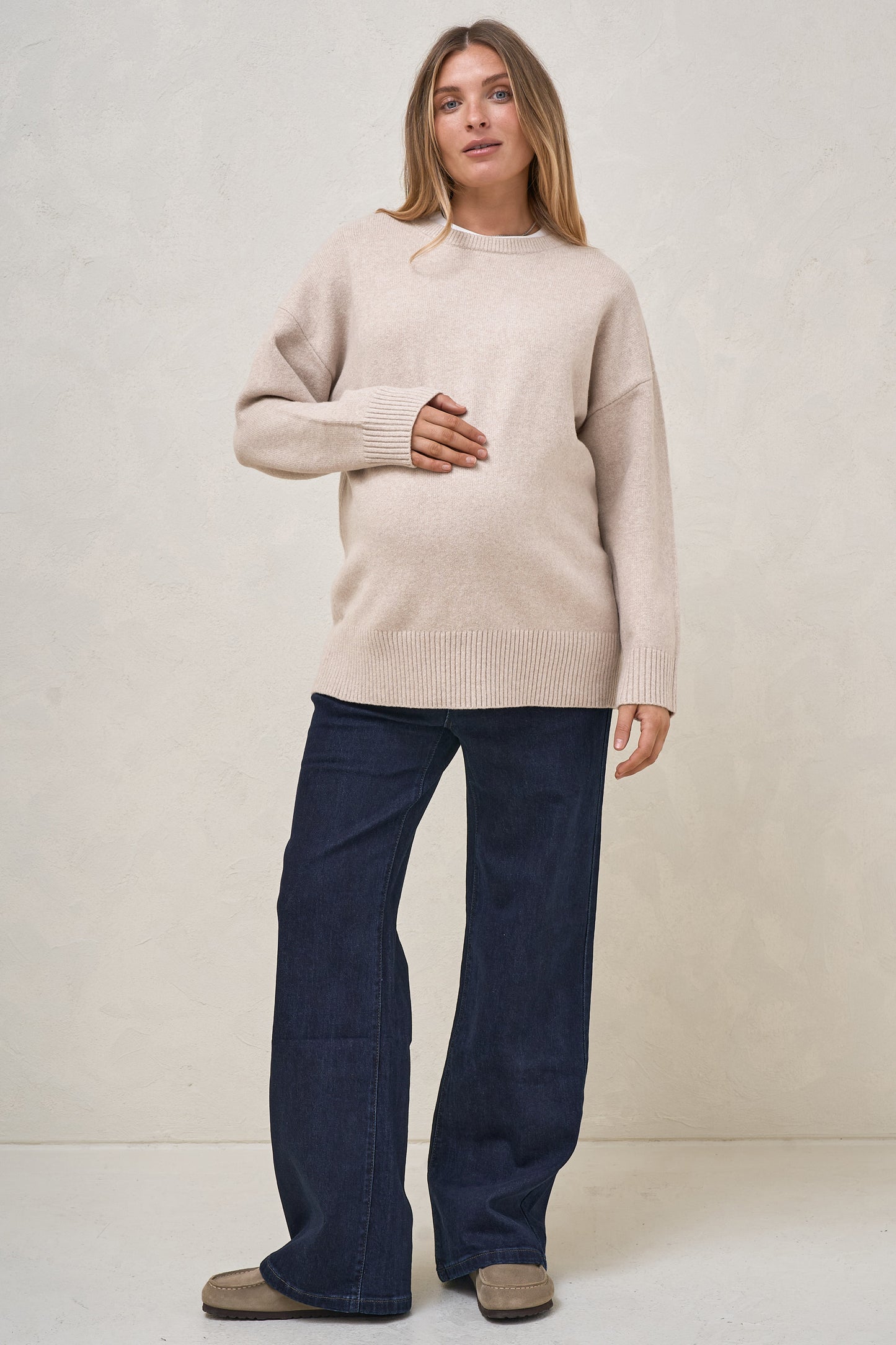 Idle Time Crew Knit - Oatmeal