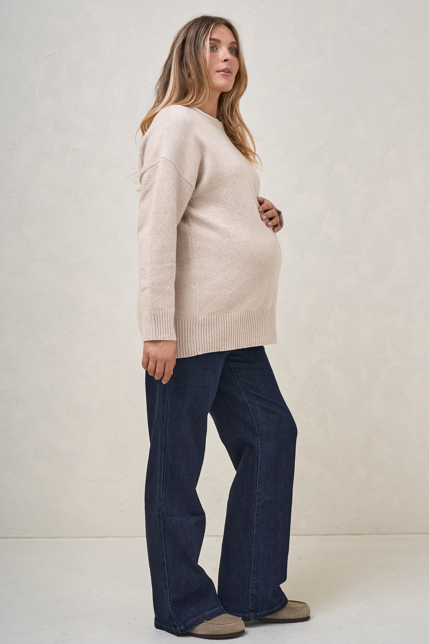 Idle Time Crew Knit - Oatmeal