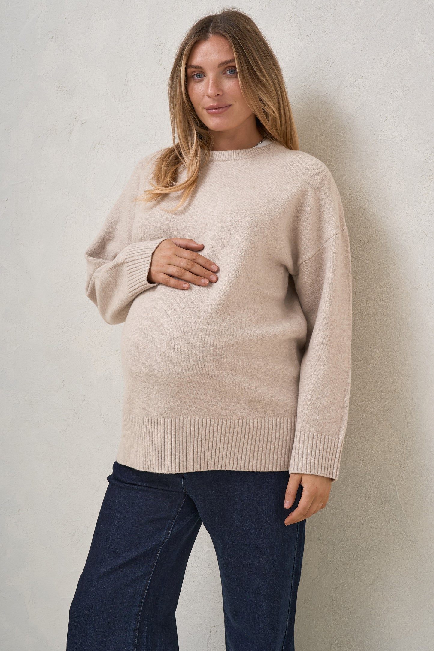 Idle Time Crew Knit - Oatmeal