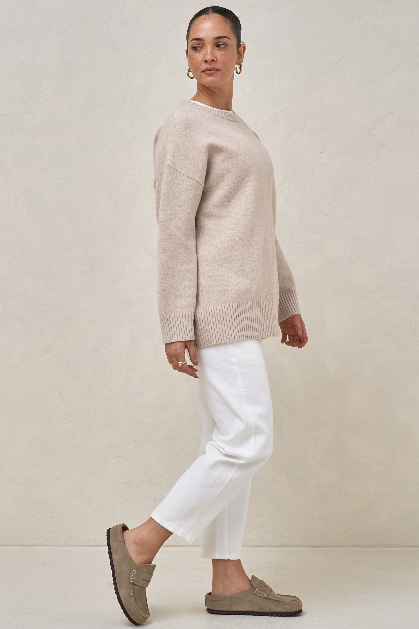 Idle Time Crew Knit - Oatmeal