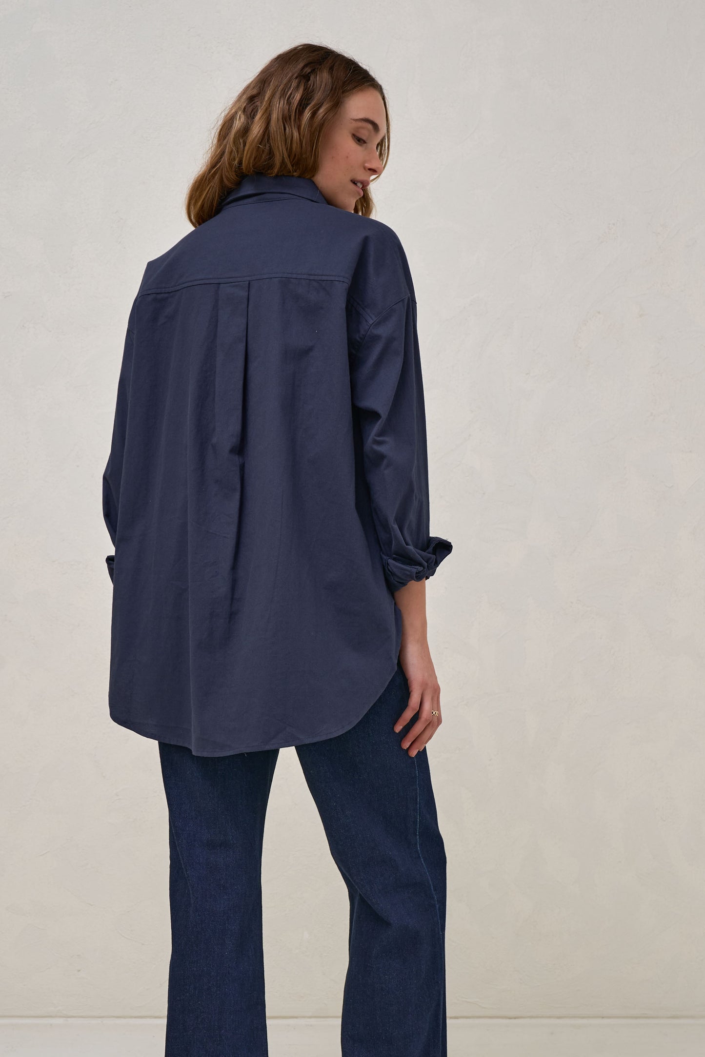 Perpetual Cotton Shirt - Navy