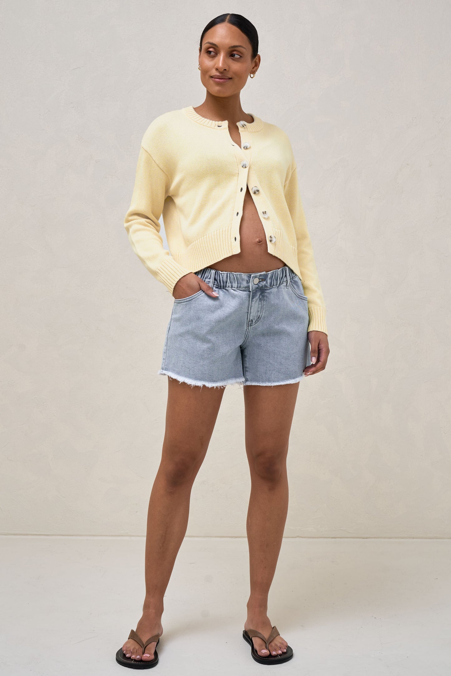 Live Light Cardigan - Lemon