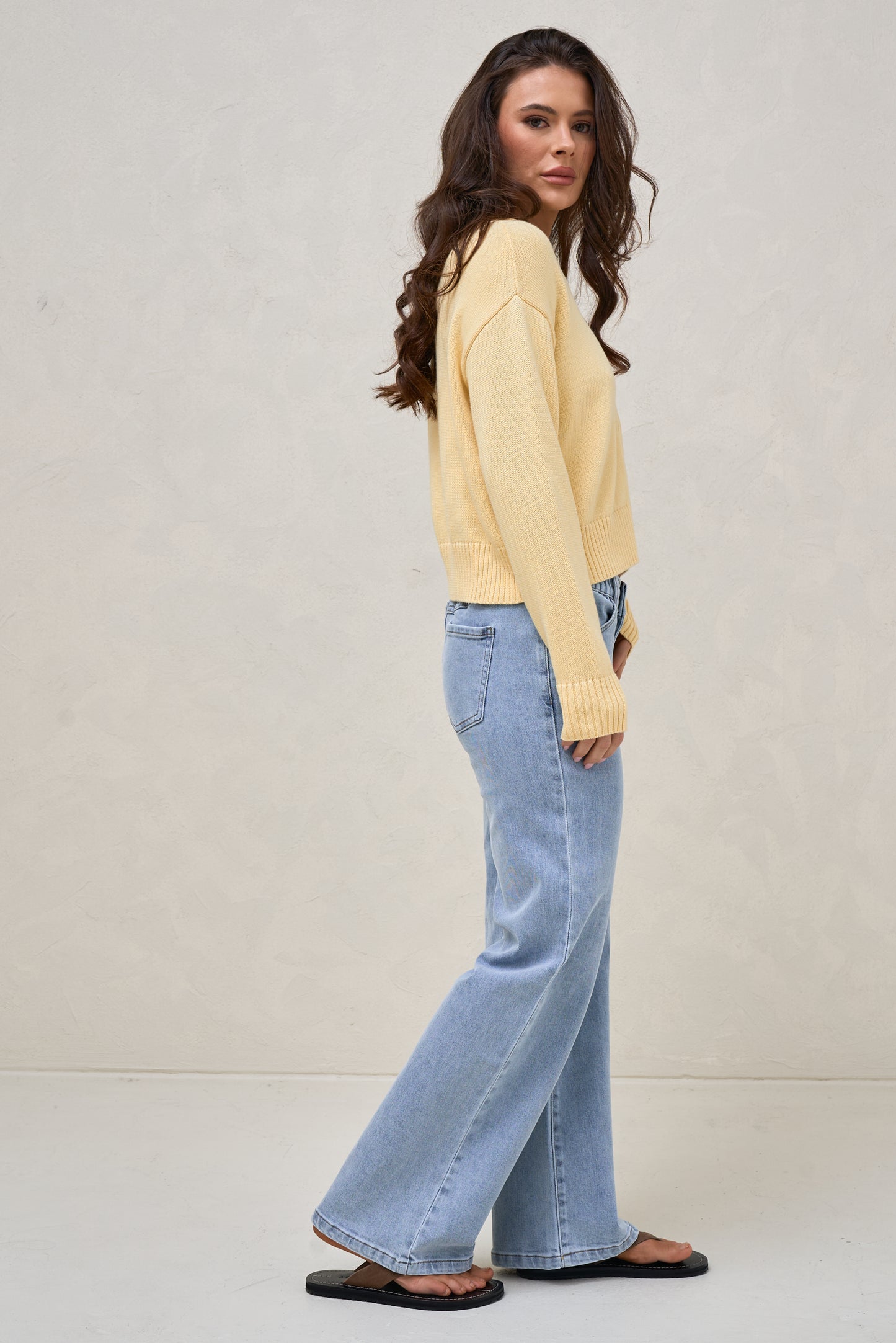 Live Light Cardigan - Lemon