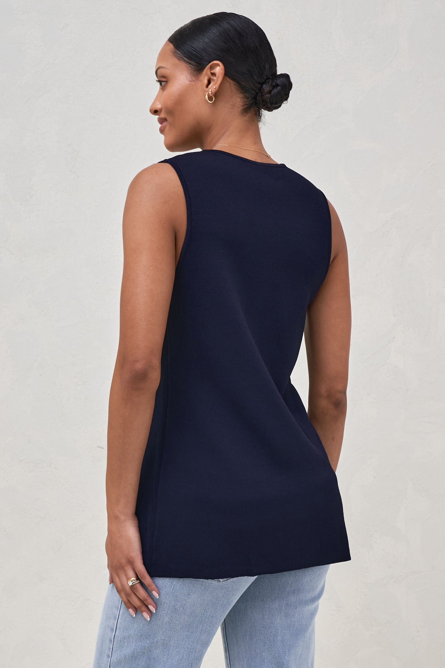 Sunday Best Button Vest - Ink