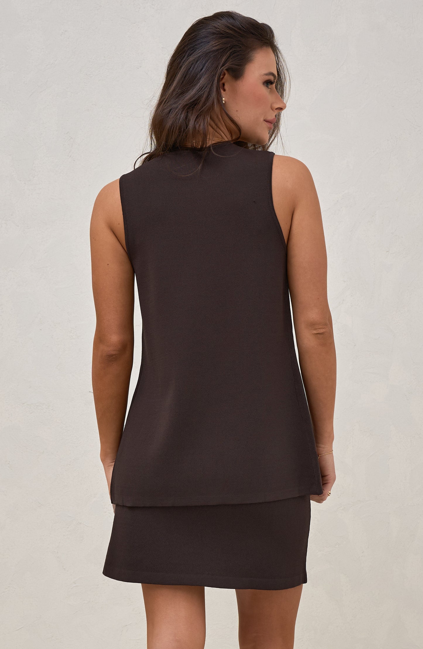 Sunday Best Button Vest - Chocolate