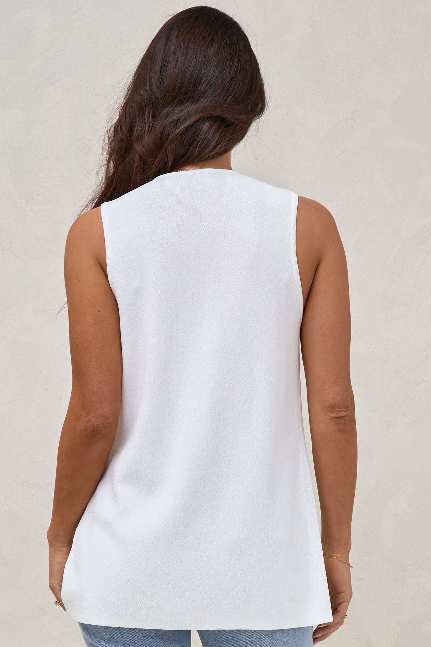 Sunday Best Button Vest - Ivory