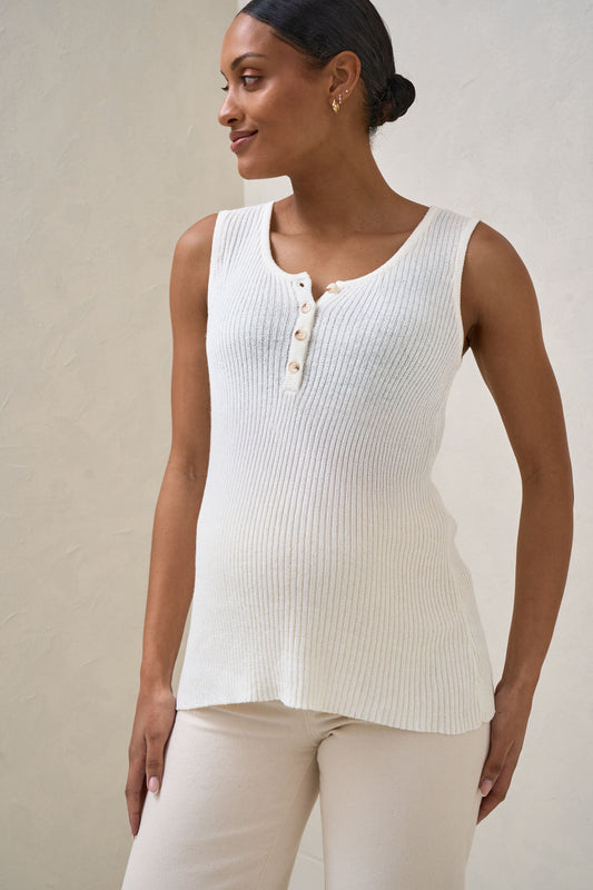 Unwind Nursing Tank - Ivory