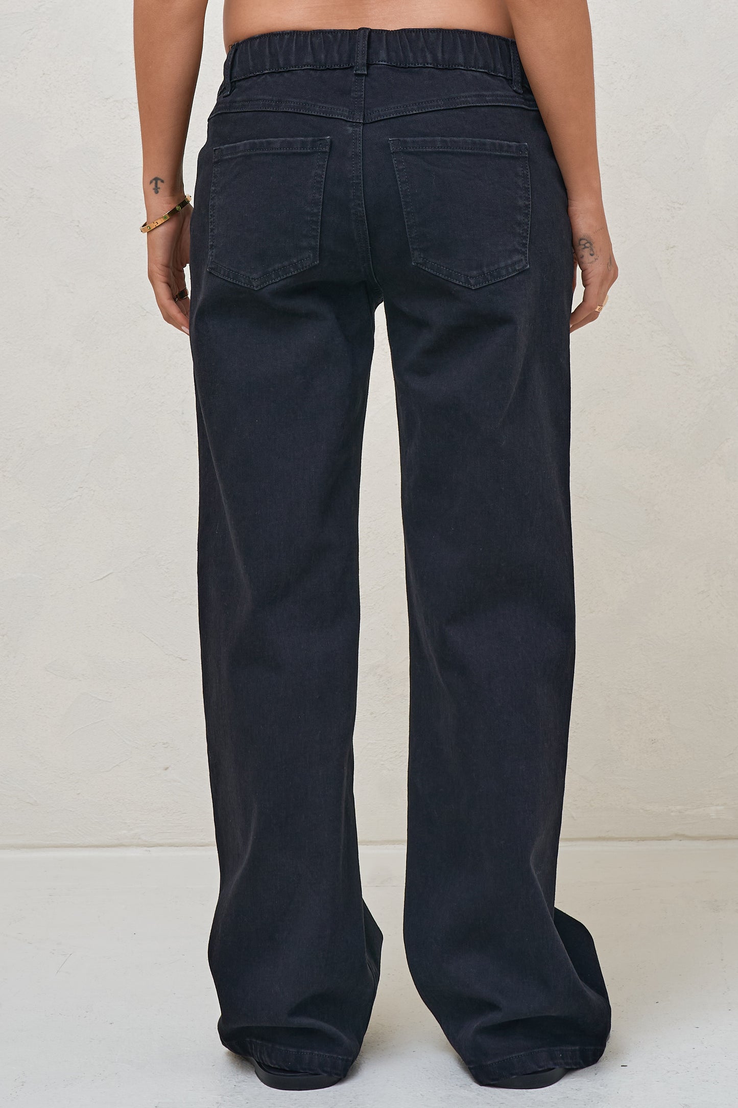 Day By Day Wide Leg Jeans - Black Onyx