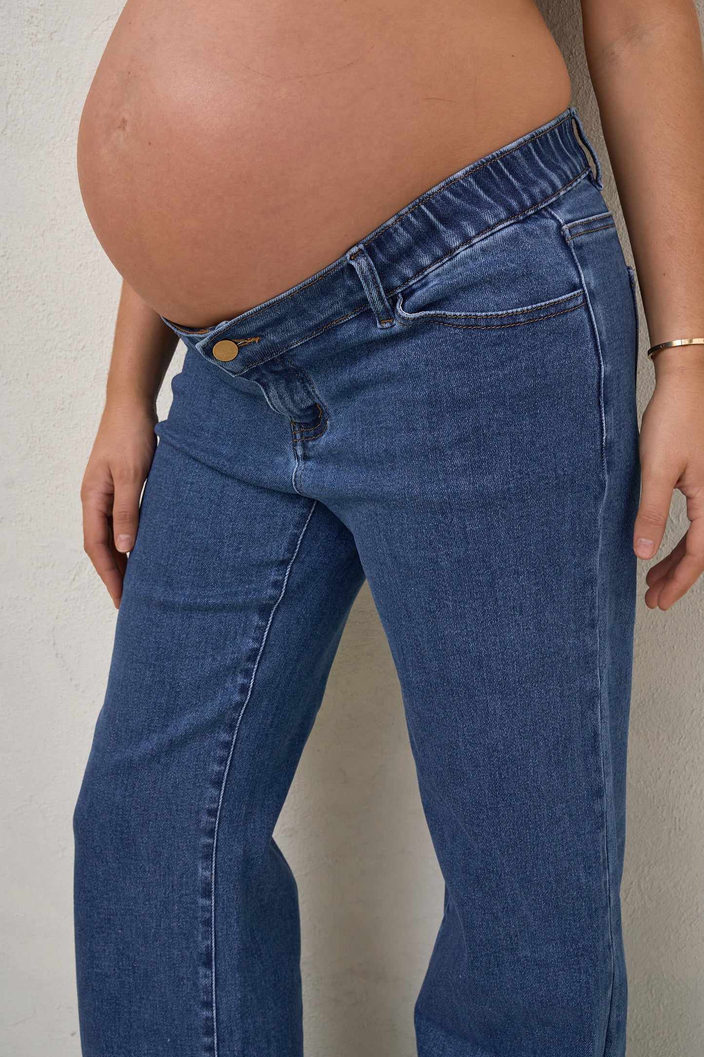 Day By Day Wide Leg Jeans - Washed Indigo