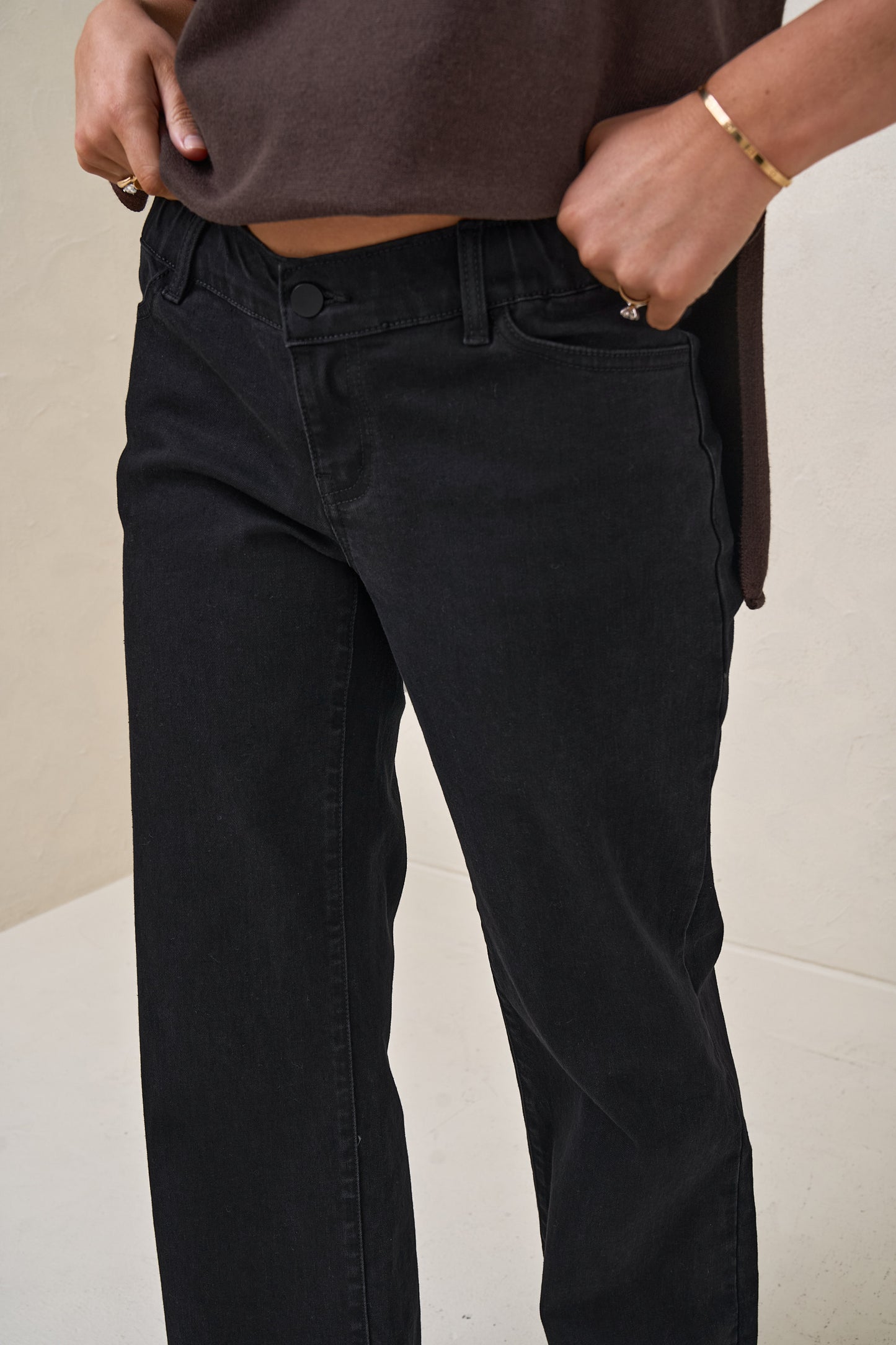 Day By Day Wide Leg Jeans - Black Onyx