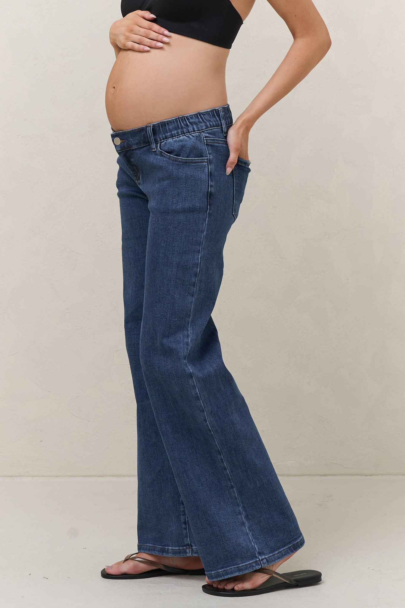 Day By Day Wide Leg Jeans - Washed Indigo