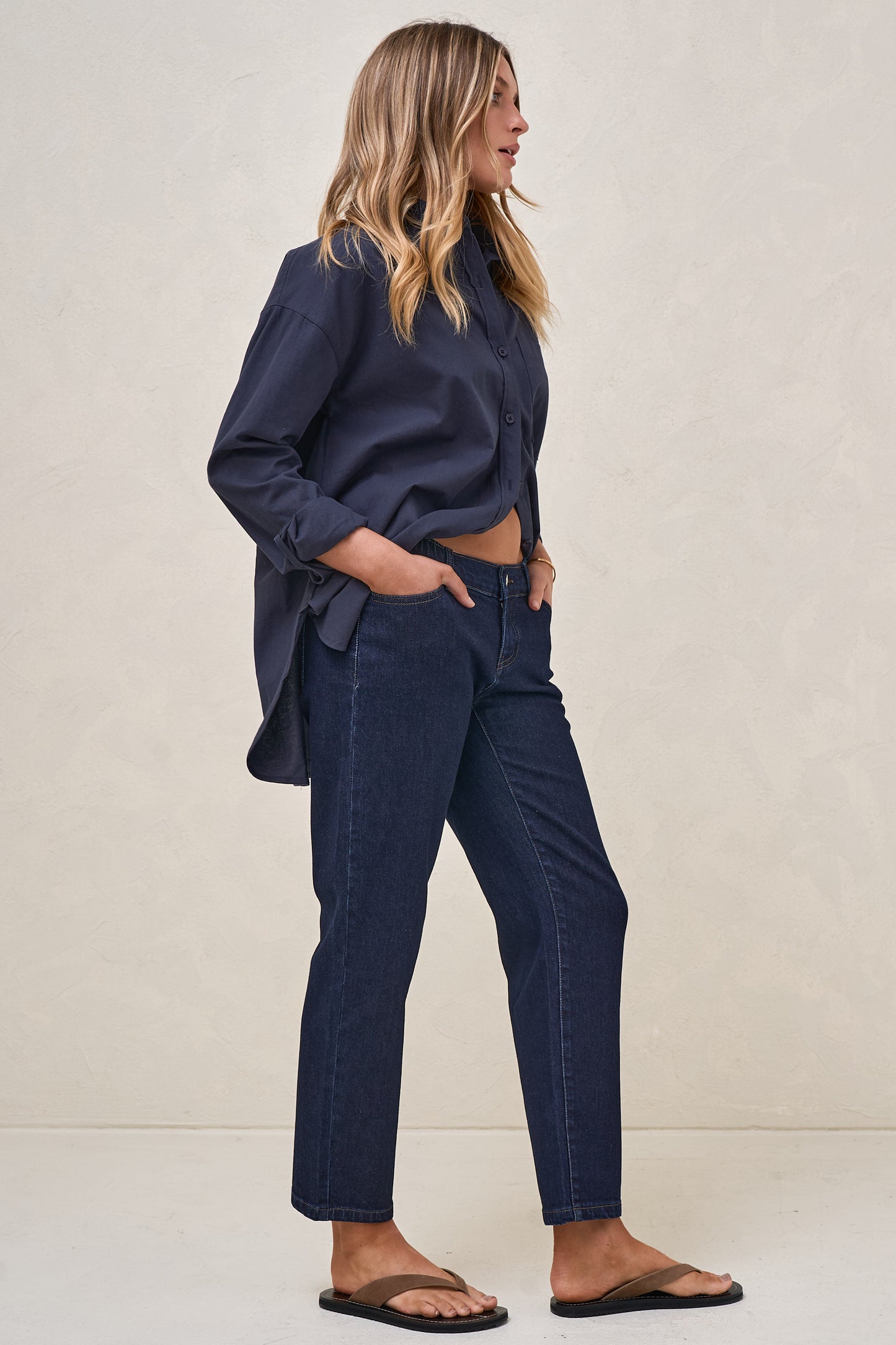 Small Talk Mum Jean - Indigo