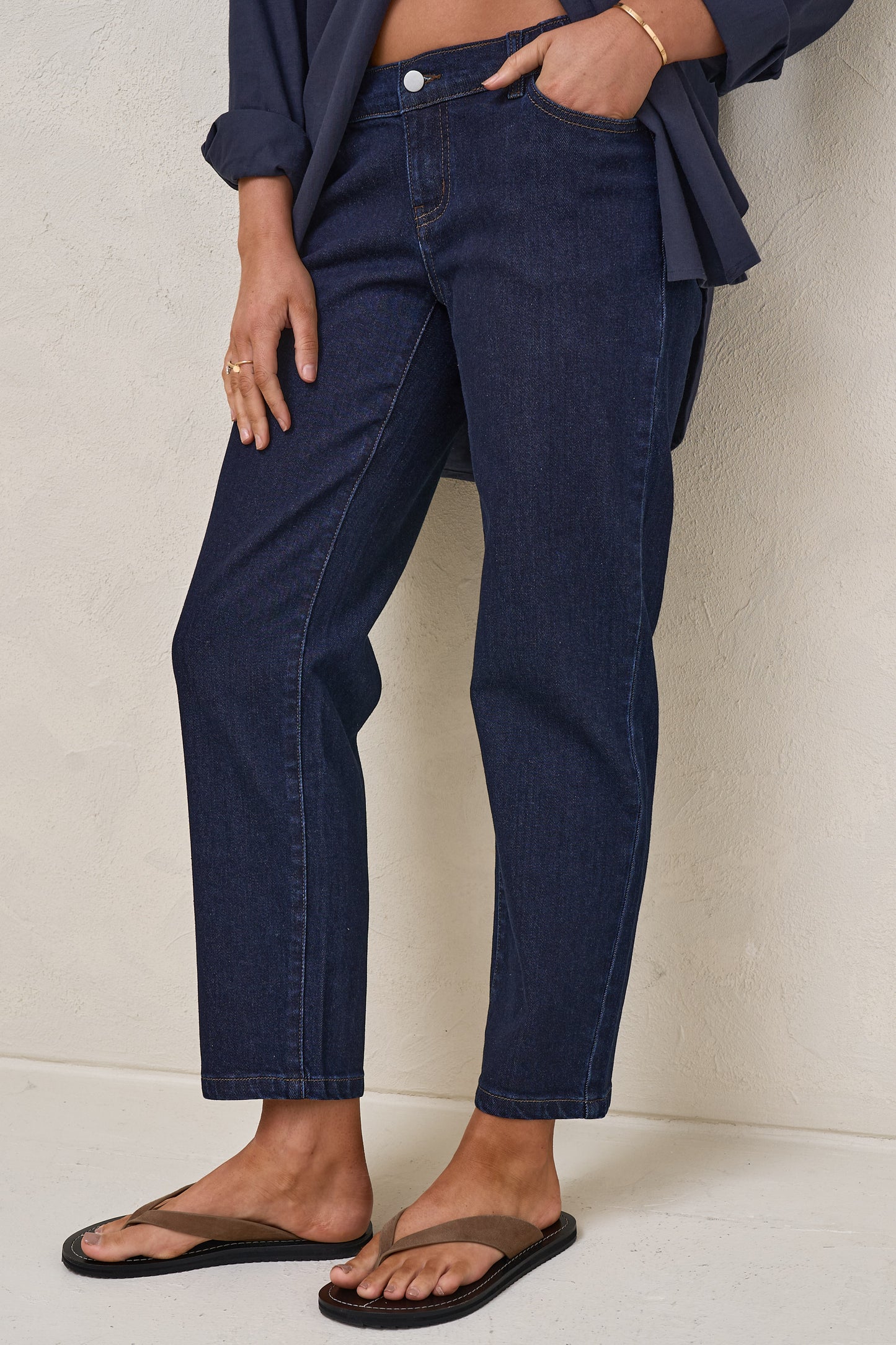 Small Talk Mum Jean - Indigo