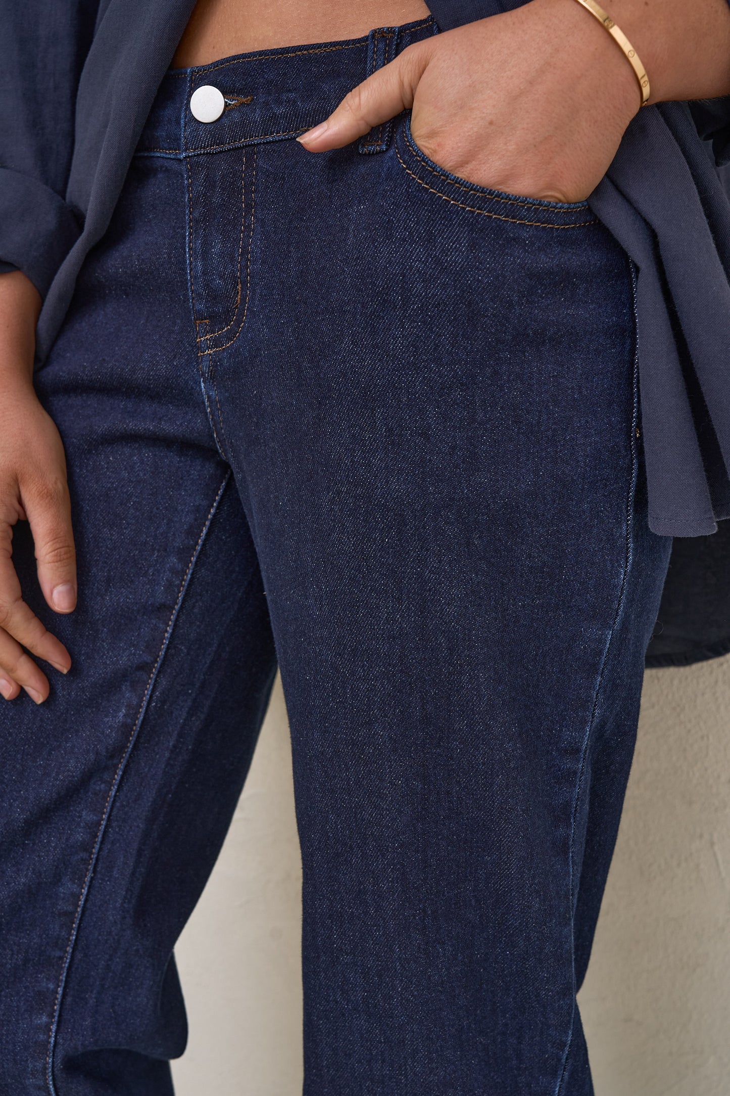 Small Talk Mum Jean - Indigo