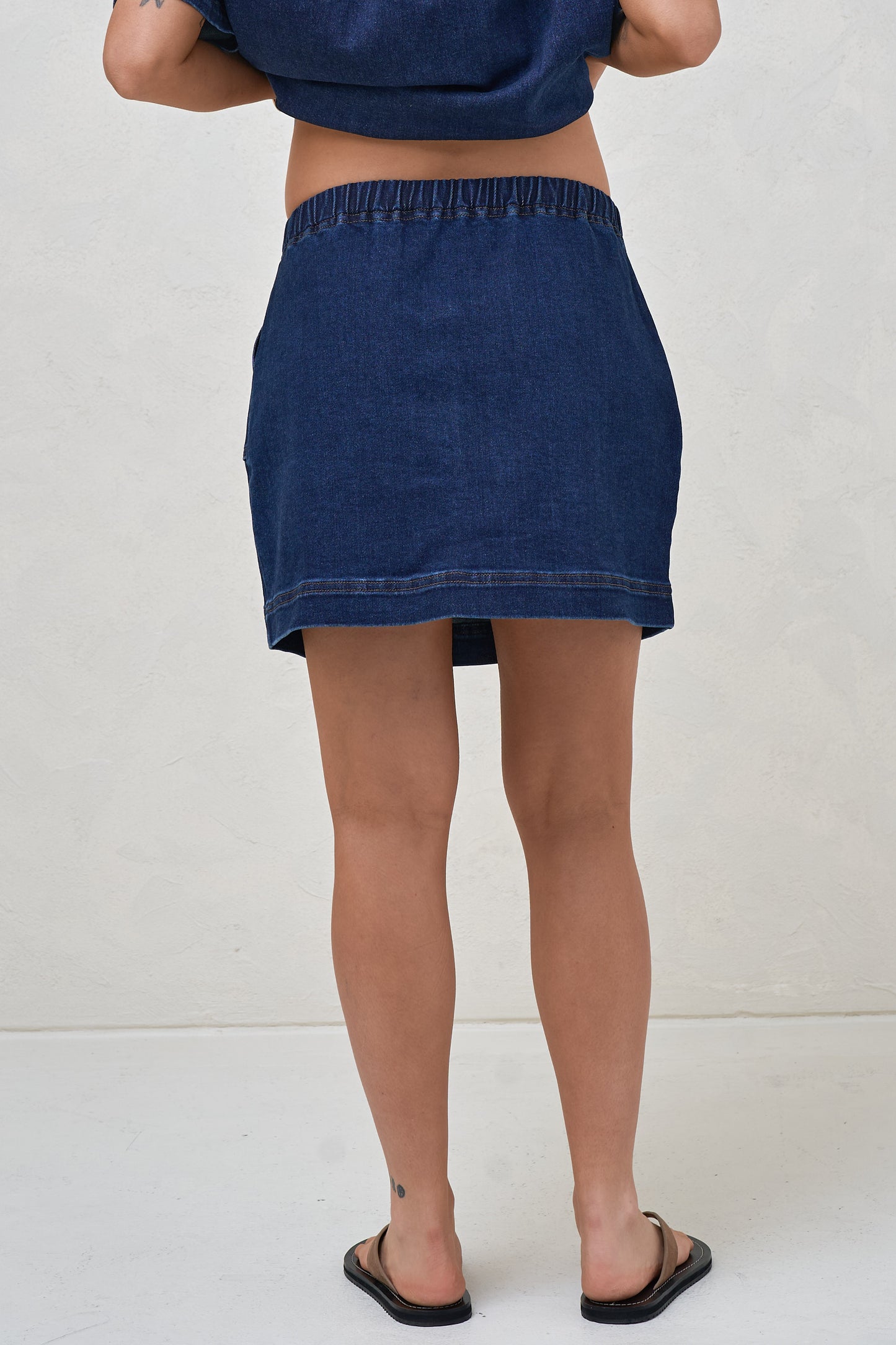 Daybreak Denim Skirt - Indigo