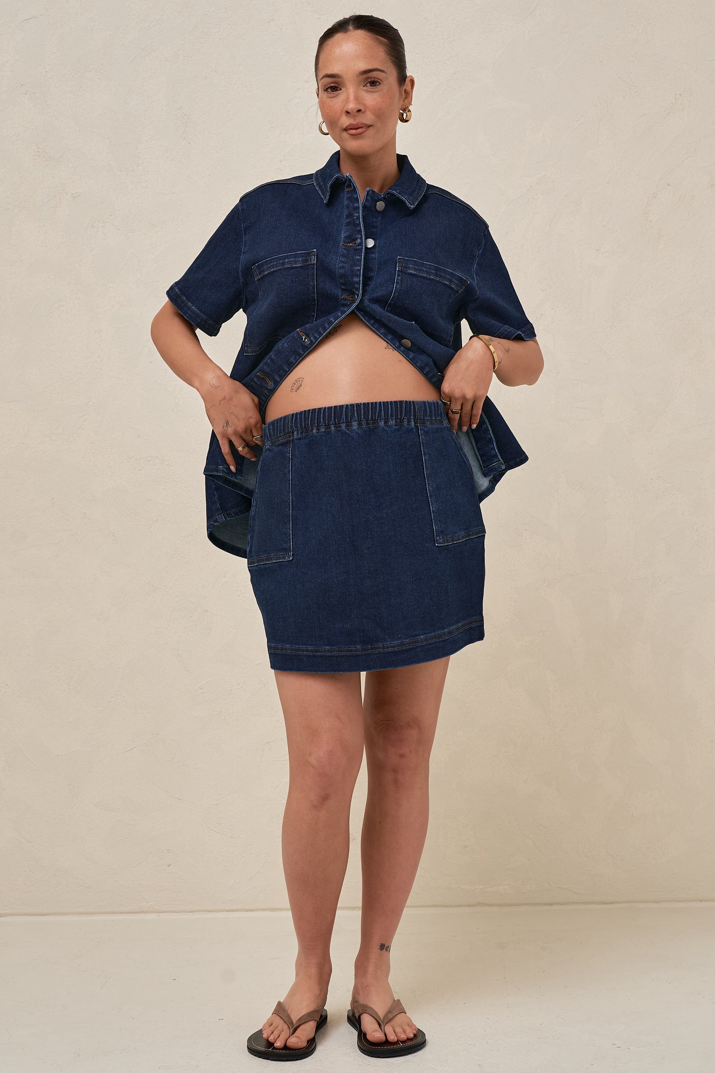 Daybreak Denim Skirt - Indigo