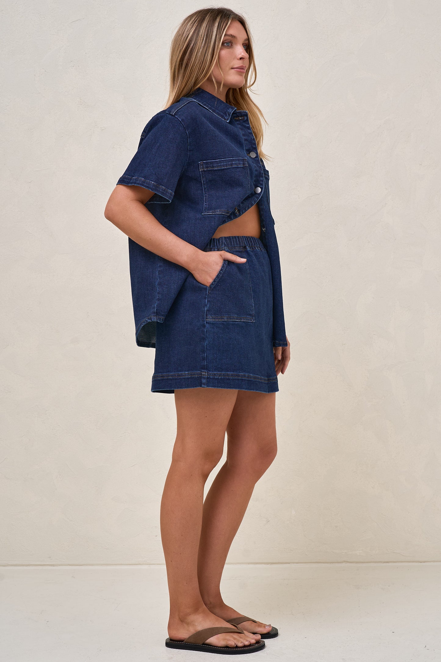 Daybreak Denim Skirt - Indigo