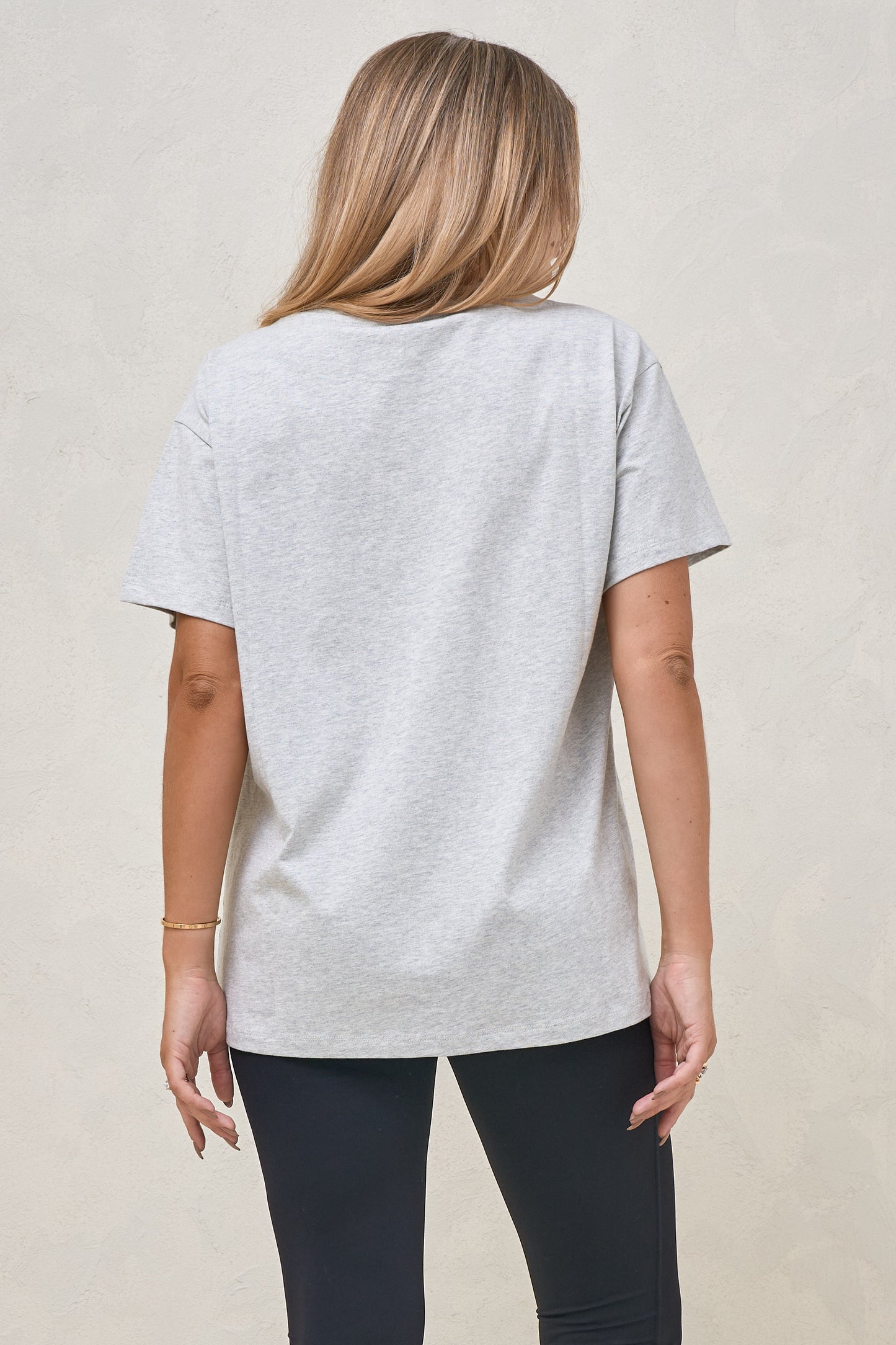 Basic Instincts Boxy Tee - Grey Marle
