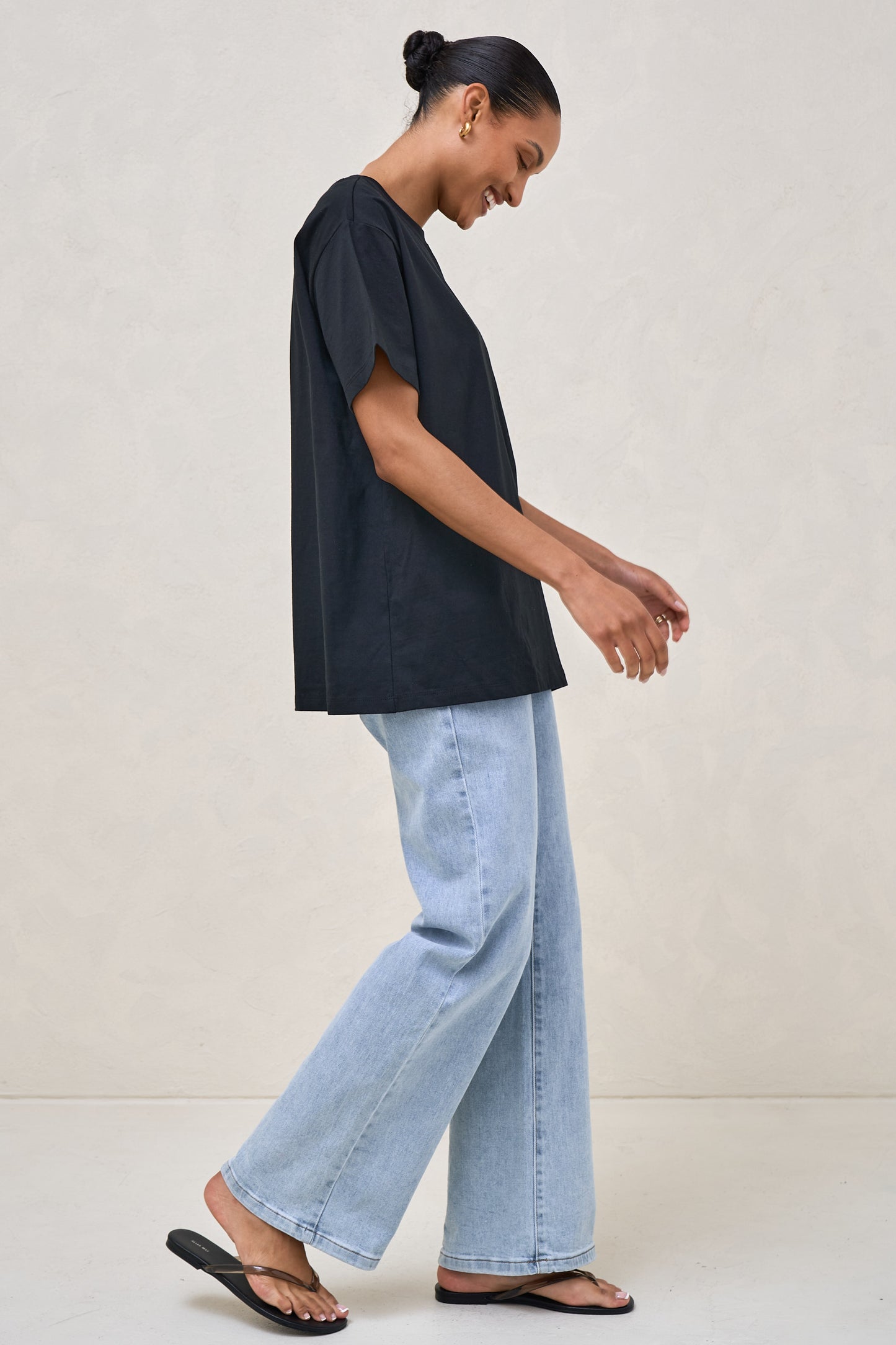 Basic Instincts Boxy Tee - Black