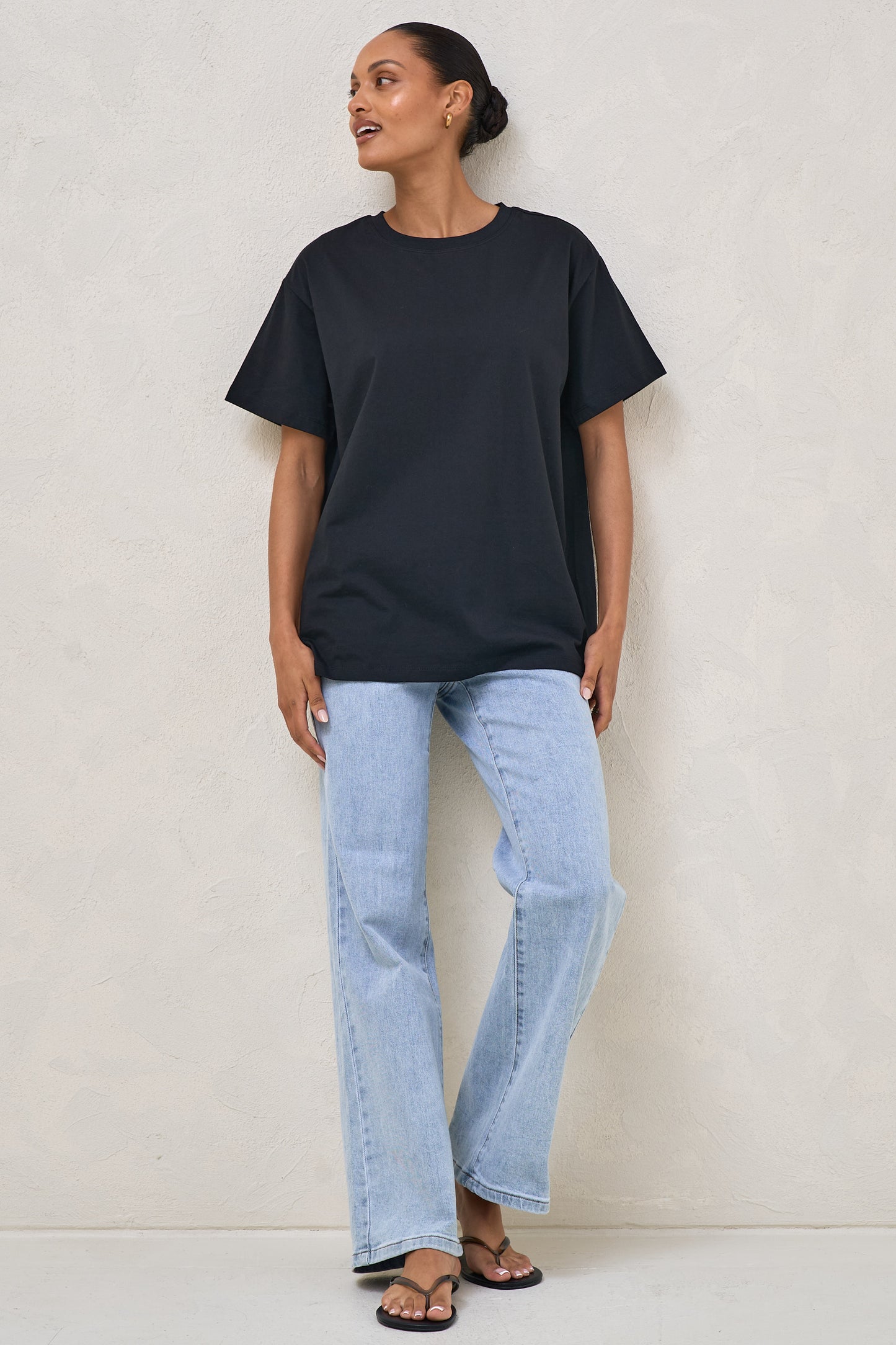Basic Instincts Boxy Tee - Black
