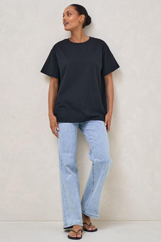 Basic Instincts Boxy Tee - Black