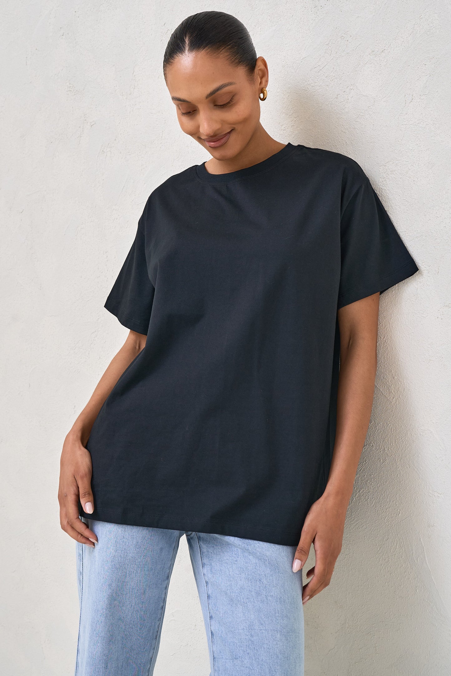 Basic Instincts Boxy Tee - Black