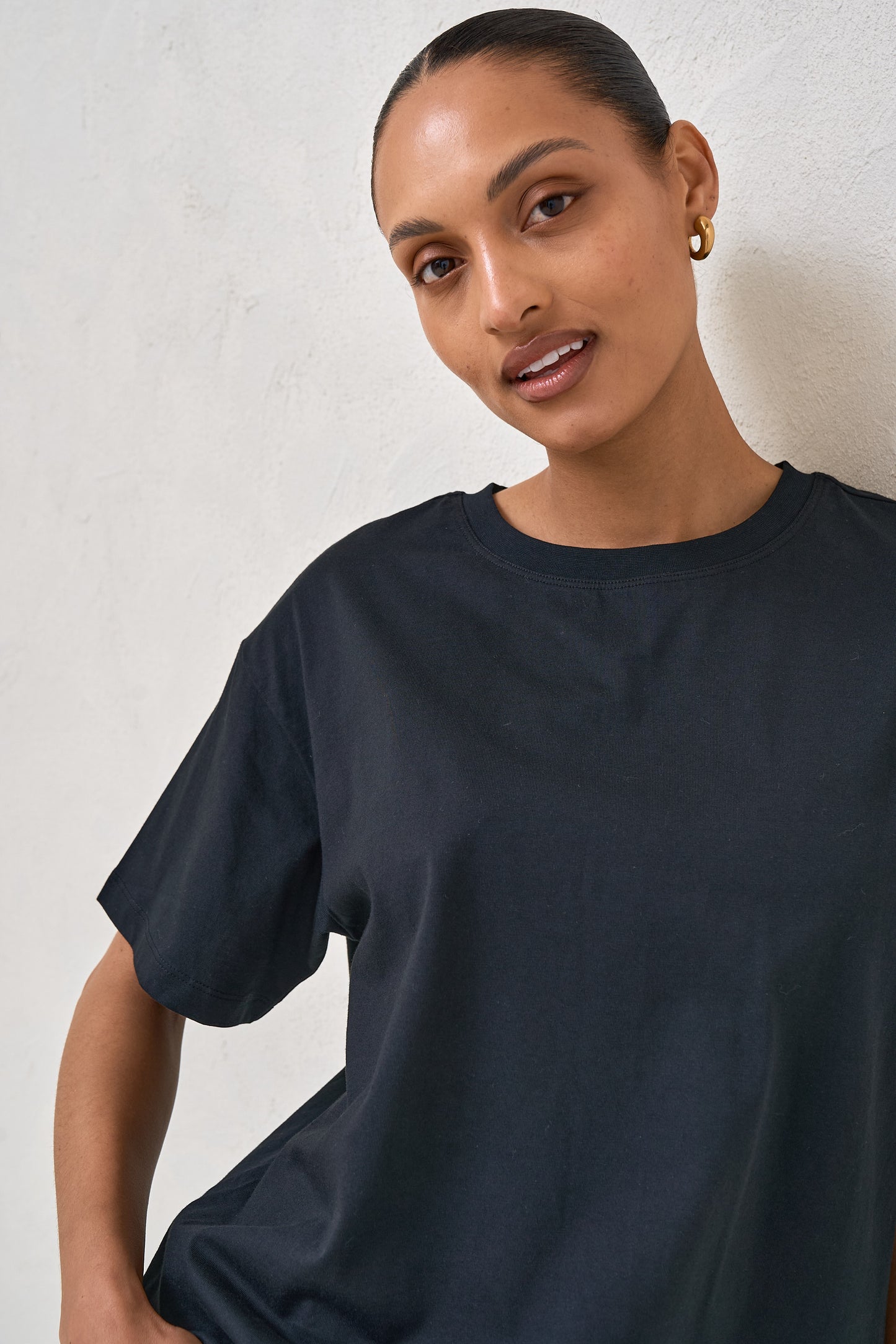 Basic Instincts Boxy Tee - Black