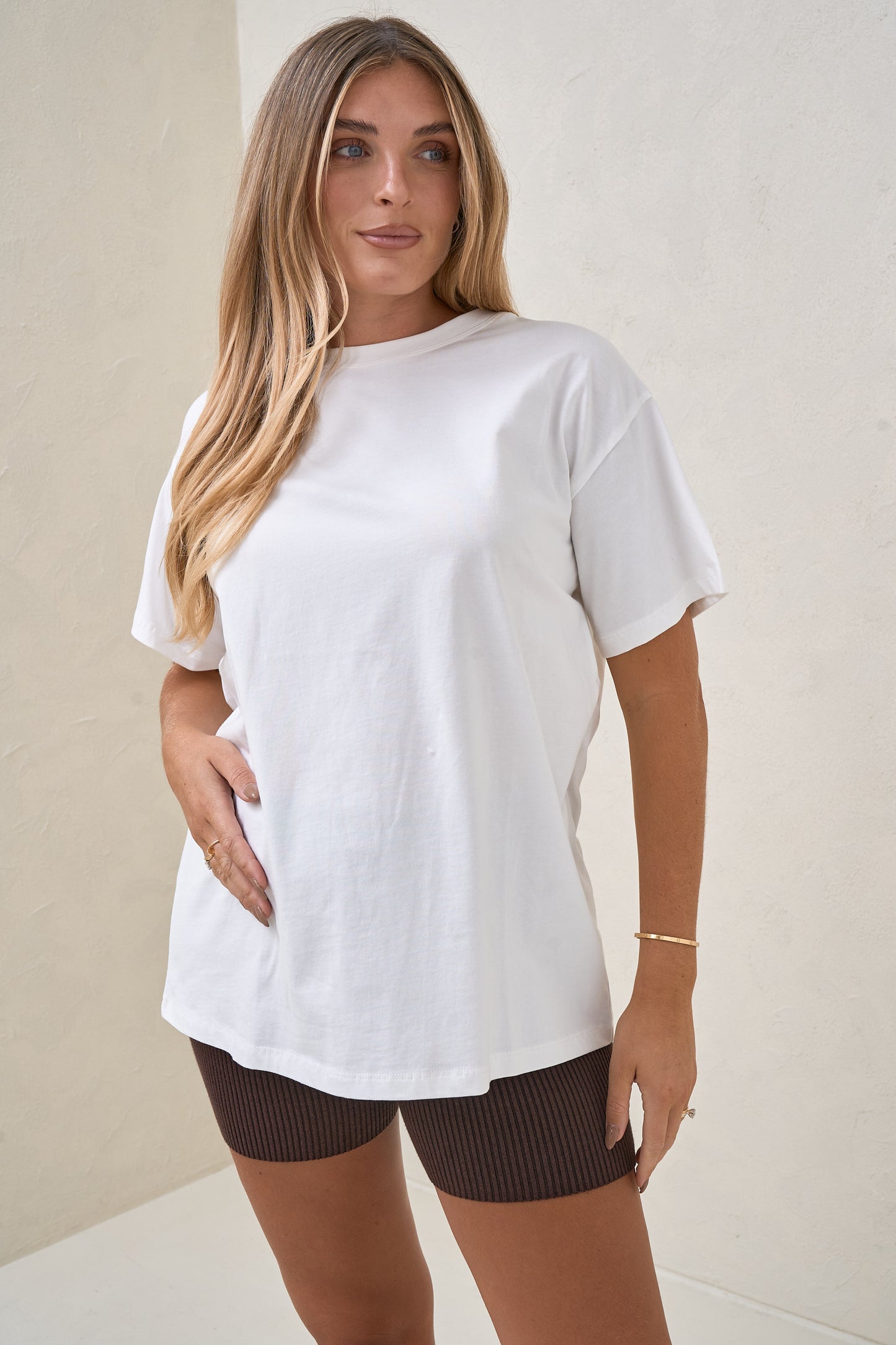 Basic Instincts Boxy Tee - White