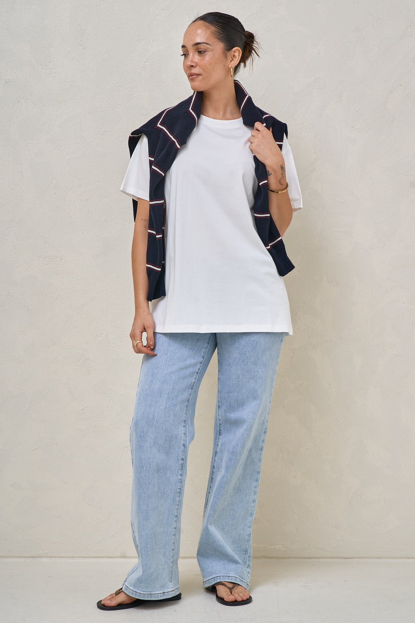 Basic Instincts Boxy Tee - White