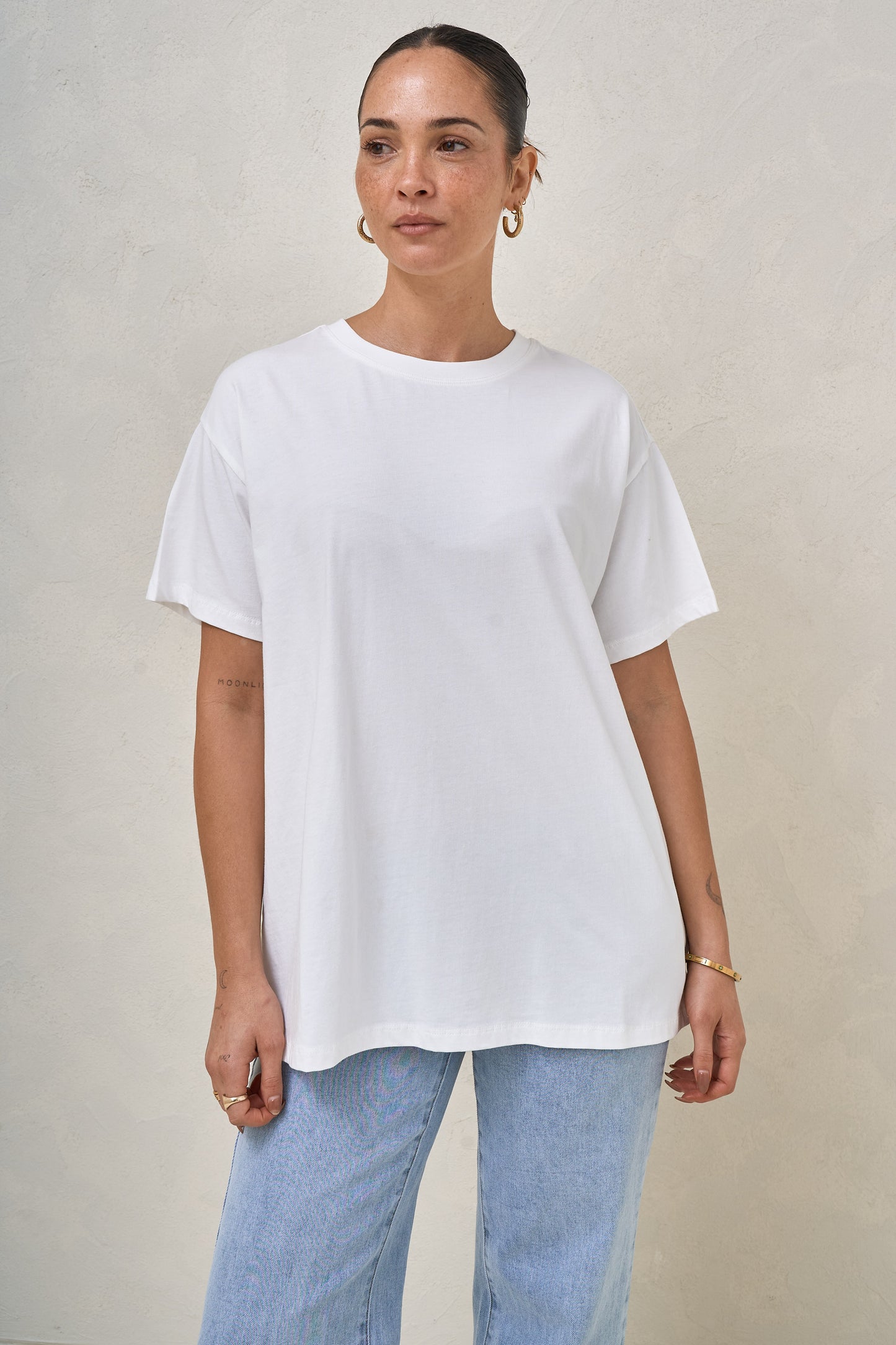 Basic Instincts Boxy Tee - White