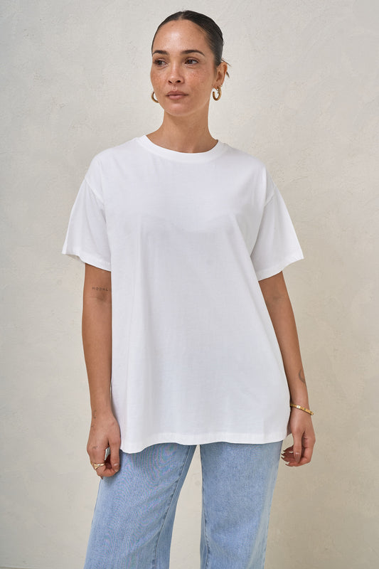 Basic Instincts Boxy Tee - White