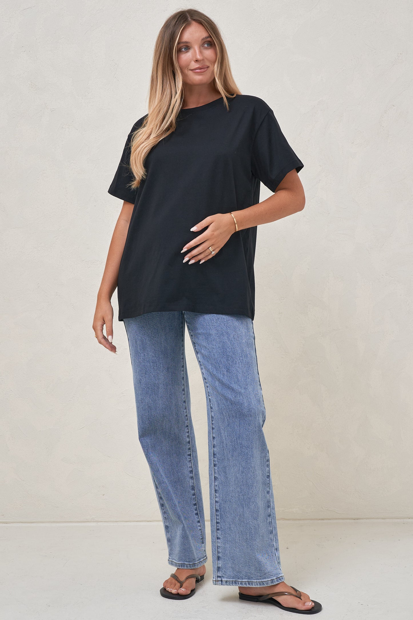 Basic Instincts Boxy Tee - Black