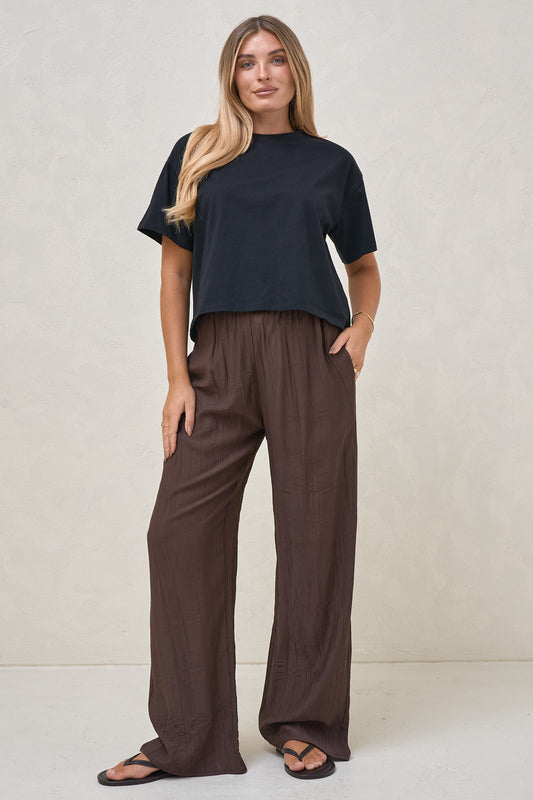 Basic Instincts Crop Tee - Black