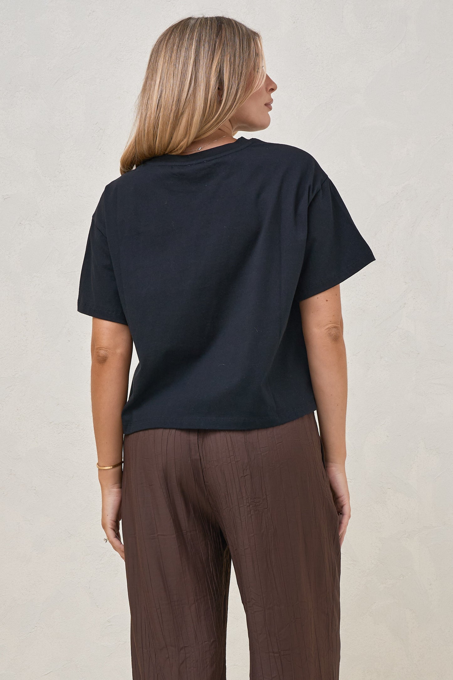 Basic Instincts Crop Tee - Black