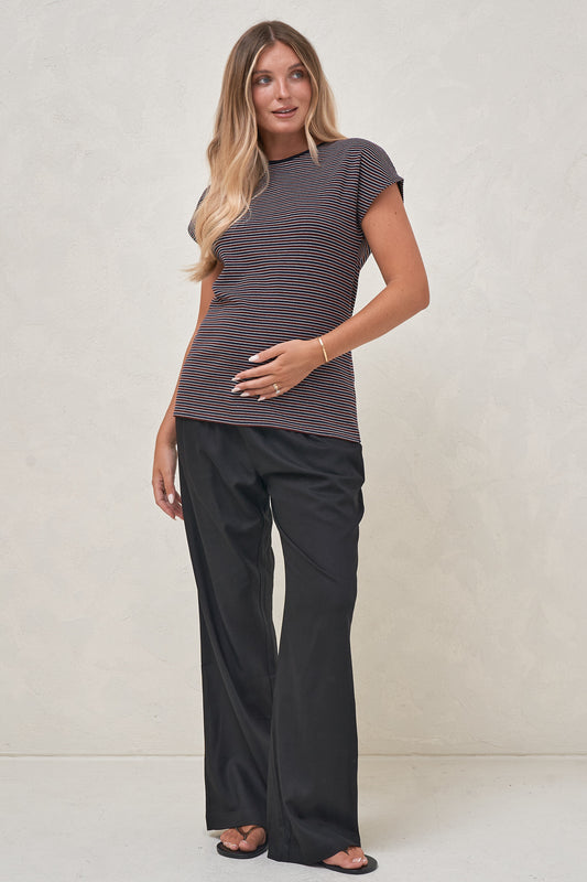 Minimalist Stretch Jersey Tee - Stripe