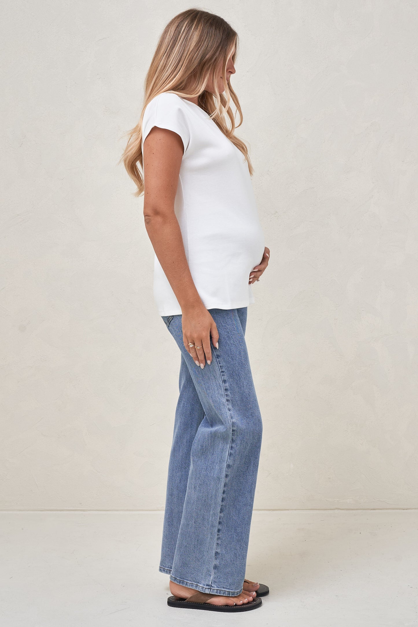 Minimalist Stretch Jersey Tee - White