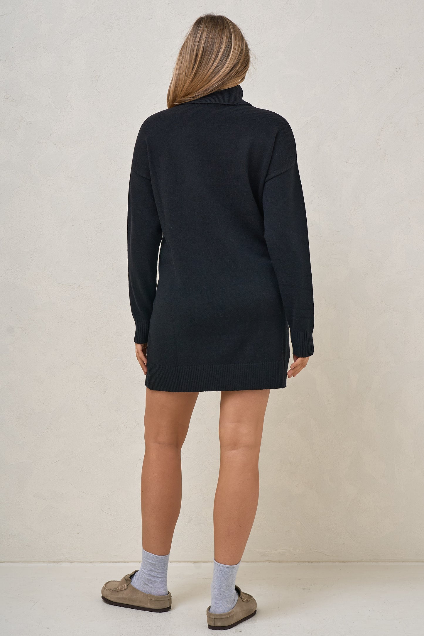Ritual Roll Neck Dress - Black