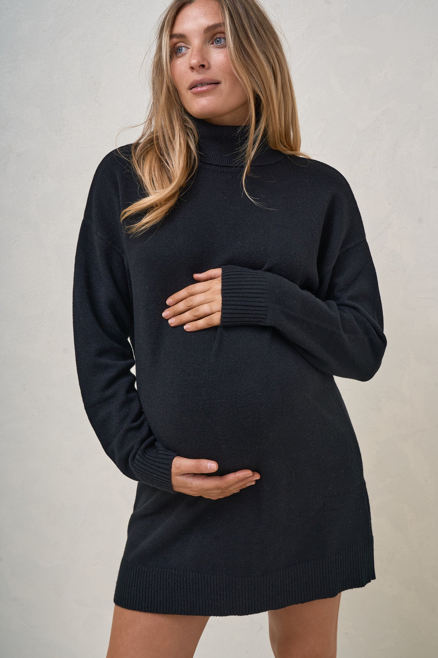 Ritual Roll Neck Dress - Black