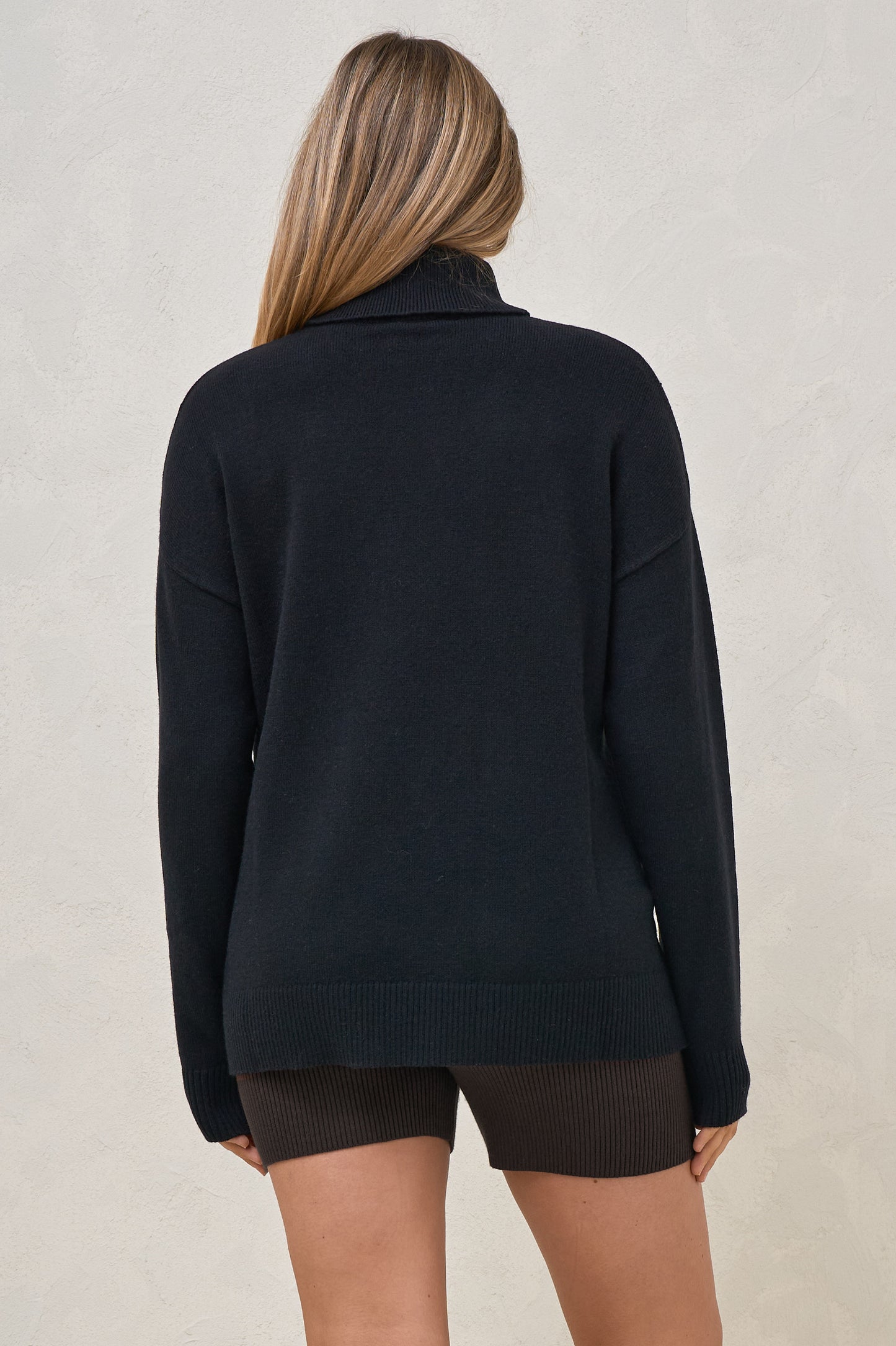 Ritual Roll Neck Jumper-Black