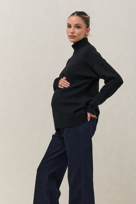 Ritual Roll Neck Jumper-Black*