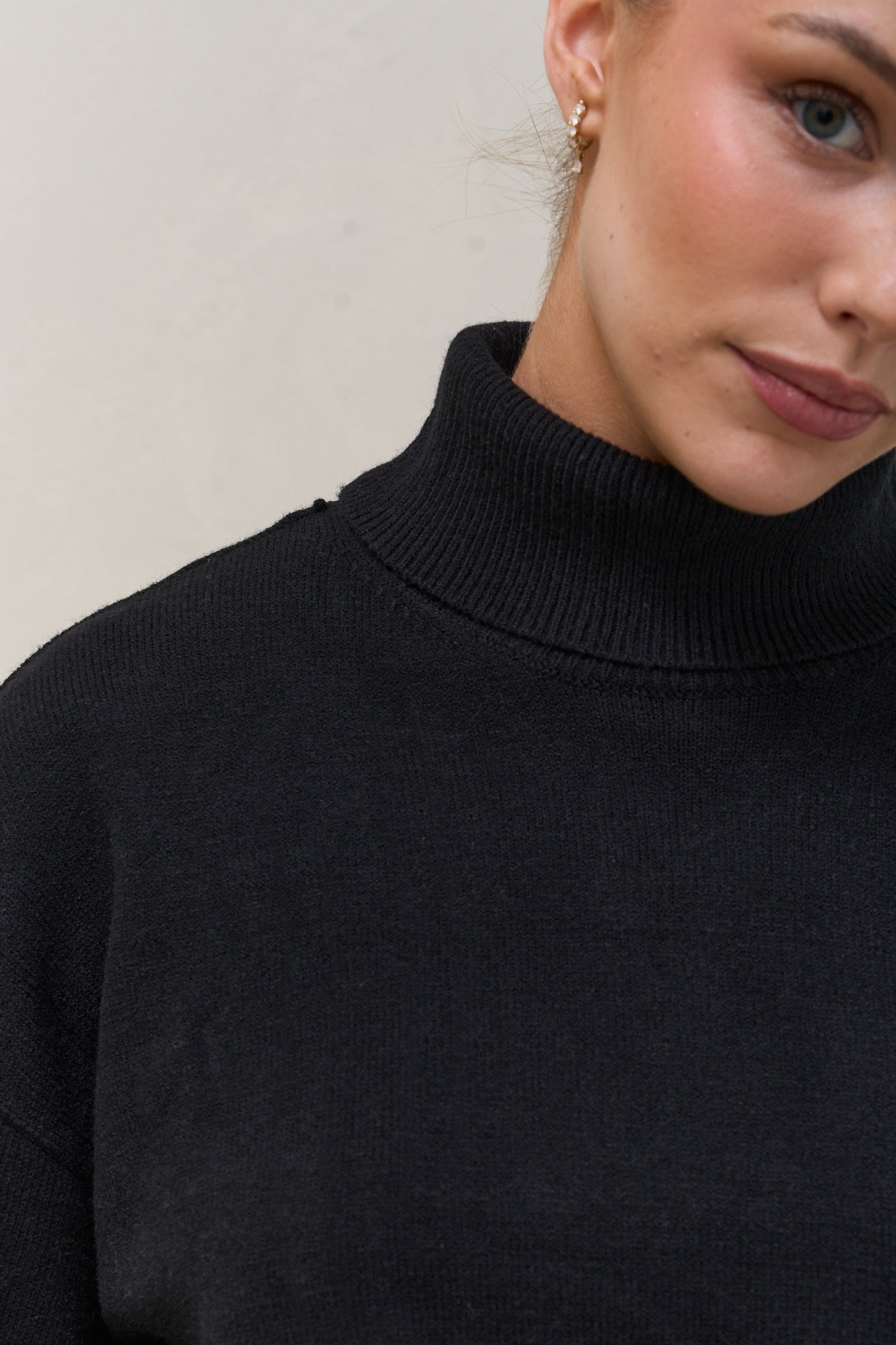 Ritual Roll Neck Jumper-Black*