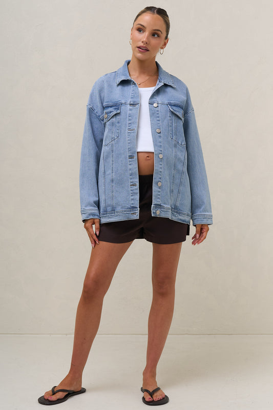 Dawn To Dusk Denim Jacket - Tidal Blue