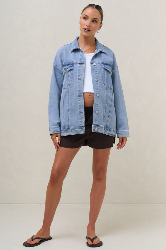 Dawn To Dusk Denim Jacket - Tidal Blue