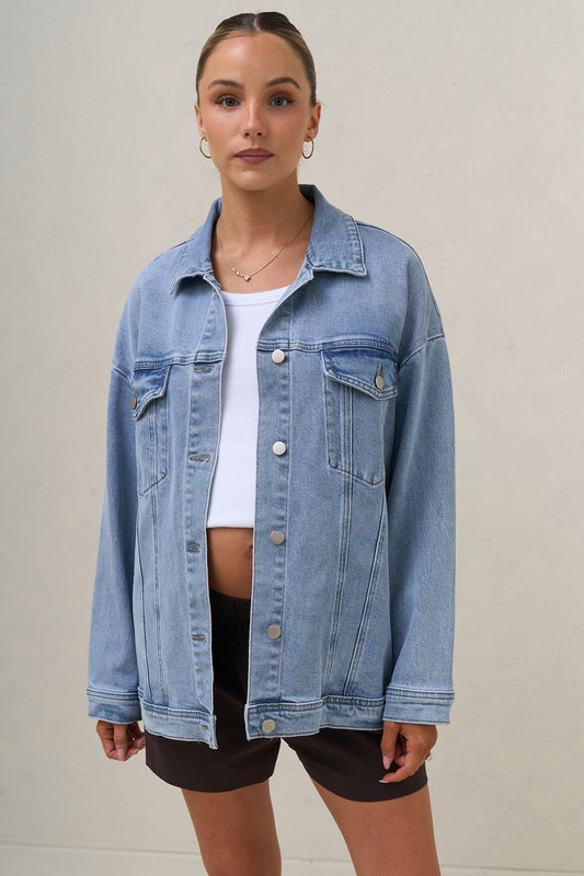 Dawn To Dusk Denim Jacket - Tidal Blue
