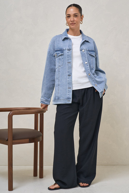 Dawn To Dusk Denim Jacket - Tidal Blue