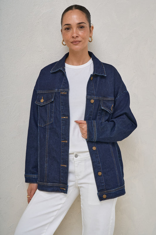 Dawn To Dusk Denim Jacket - Washed Indigo