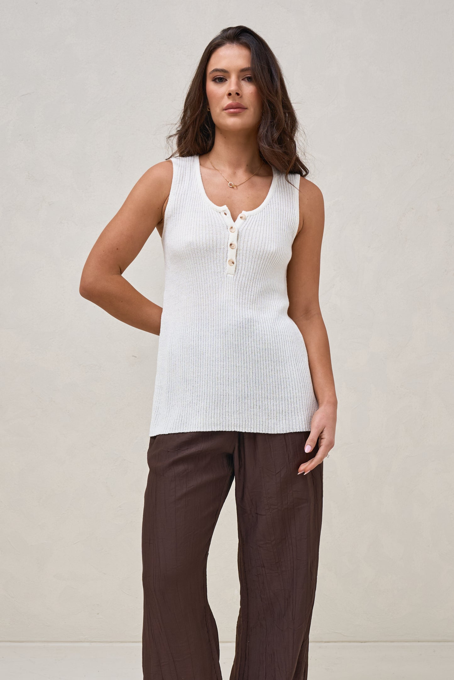 Unwind Nursing Tank - Ivory