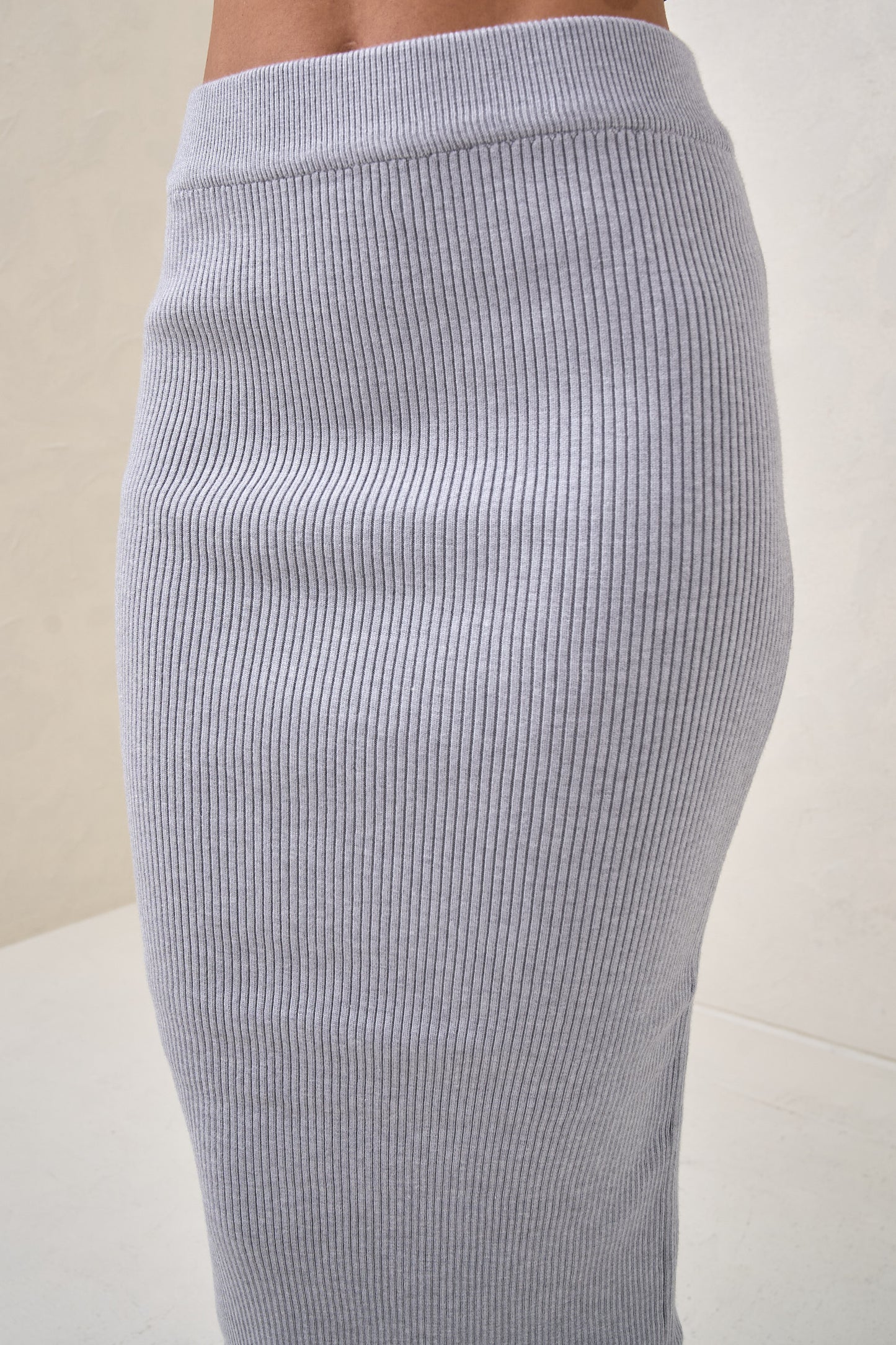 Serendipity Rib Skirt - Grey