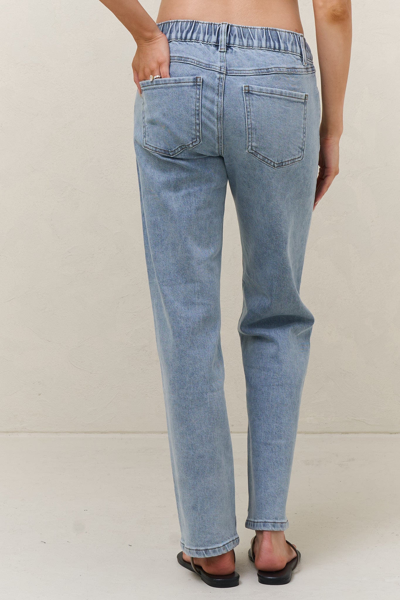 Same Page Straight Leg Jean - Pacific Blue